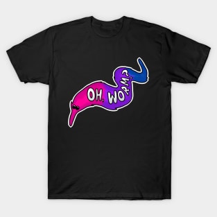 LGBTQ+ Bisexual Pride Worm on a String T-Shirt